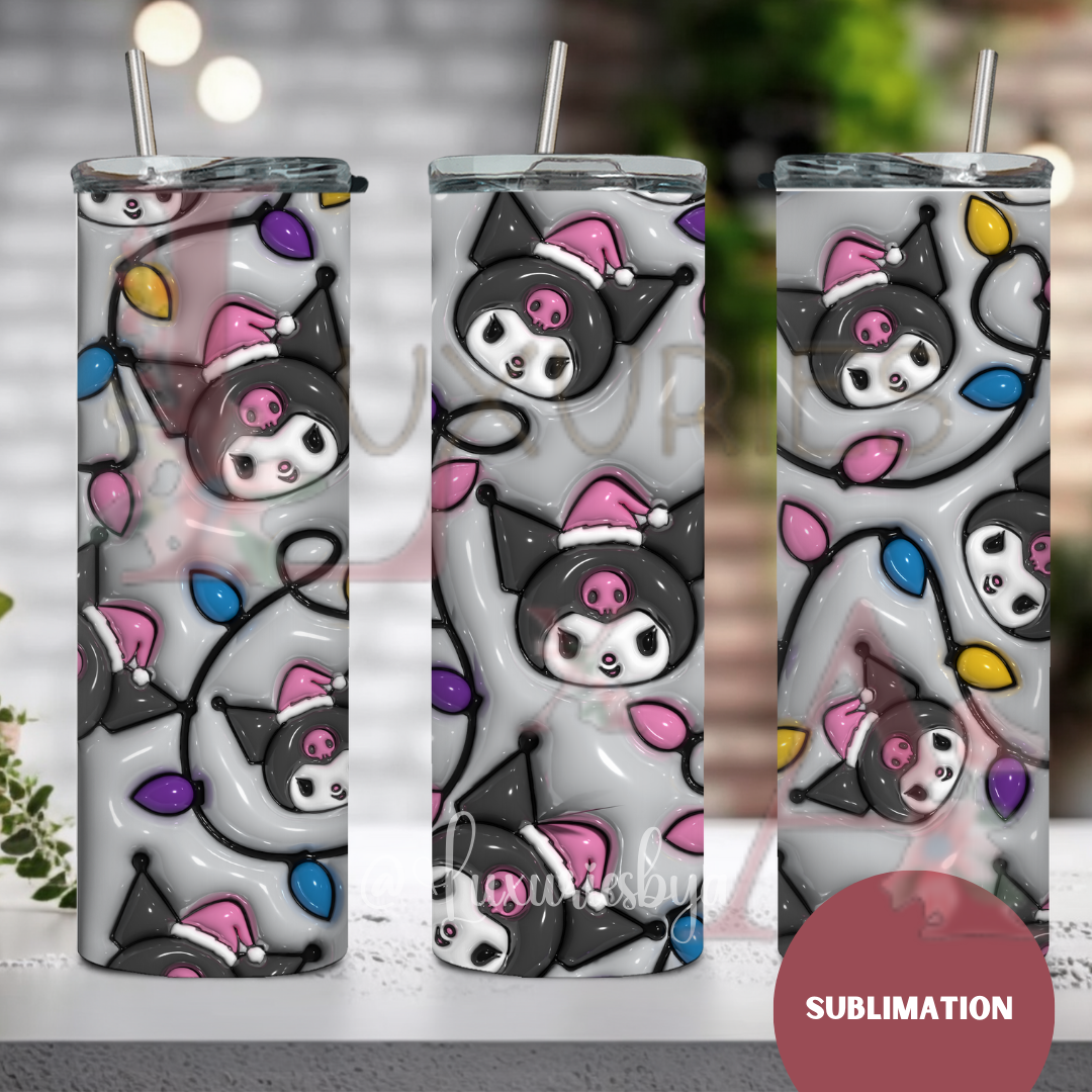 Bad kitty Christmas 20 oz Sublimation wrap