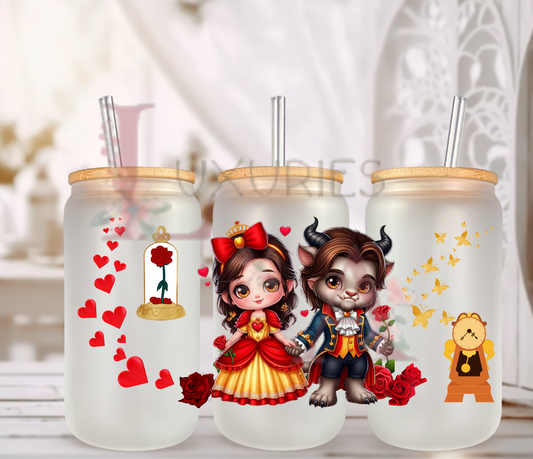 Baby Beauty and Beast 16 oz Sublimation