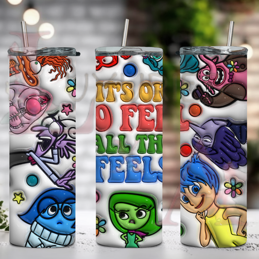 It ok to feel the feels 20 oz tumbler