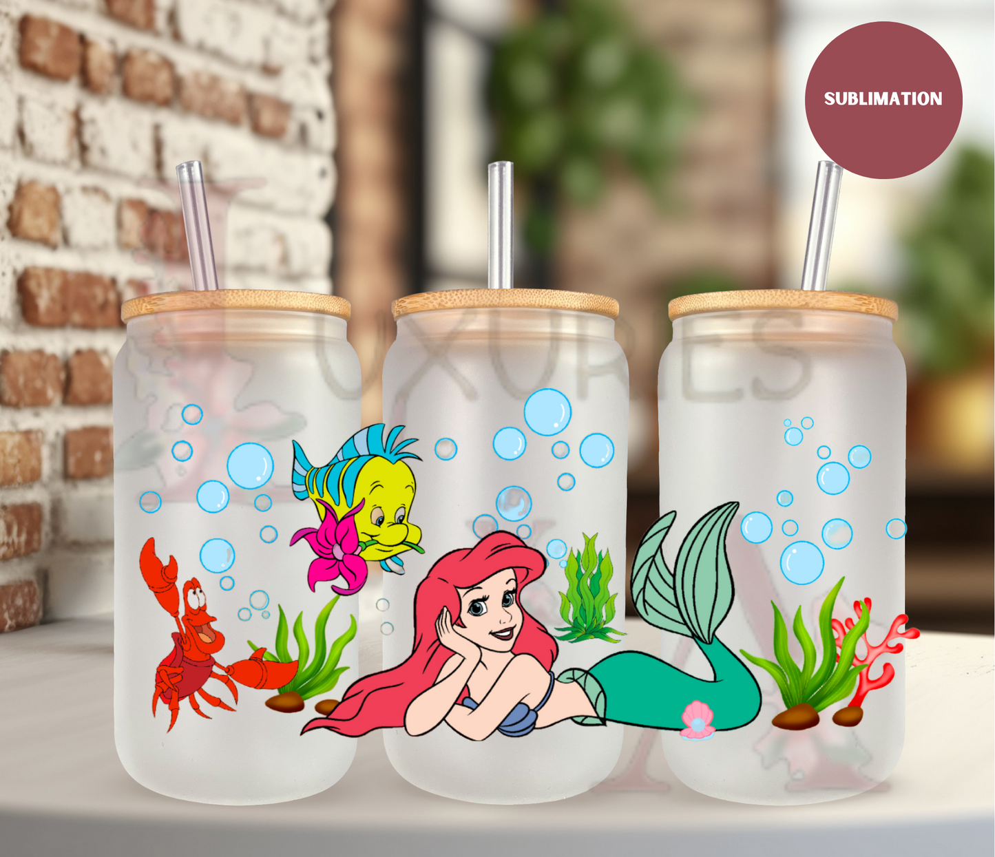 Mermaid ( SUBLIMATION) 16 oz