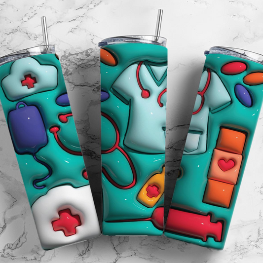 Nurse Puff 20 oz Tumbler