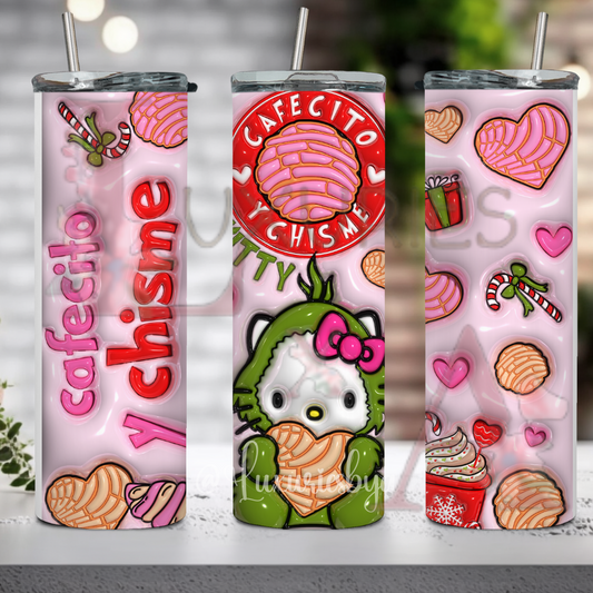 Cafecito Kitty Christmas  20 oz Tumbler