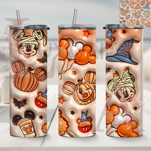 Puffed Haunted Halloween 20 oz Sublimation