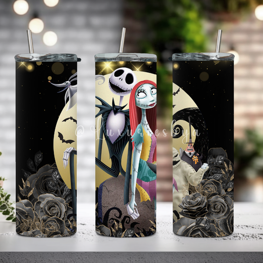 Jack and Sally On the Moon 20 oz Tumbler