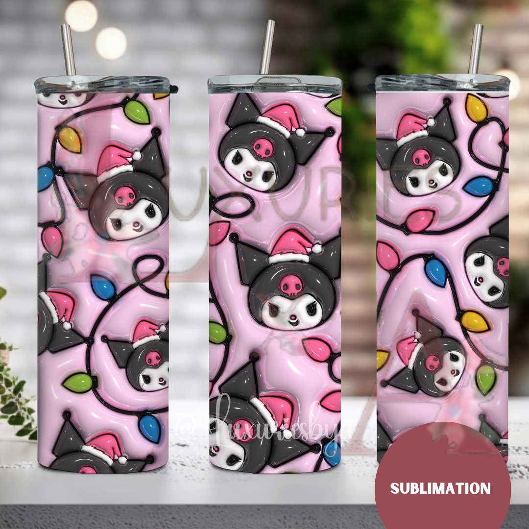 Bad kitty Christmas  20 oz Sublimation wrap