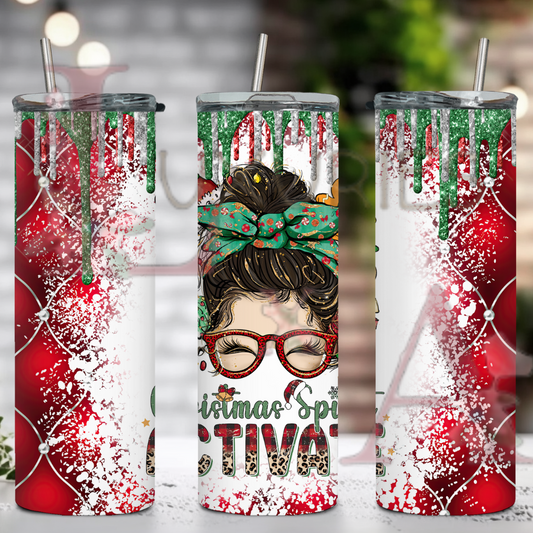 Christmas spirit Activate 20 oz tumbler