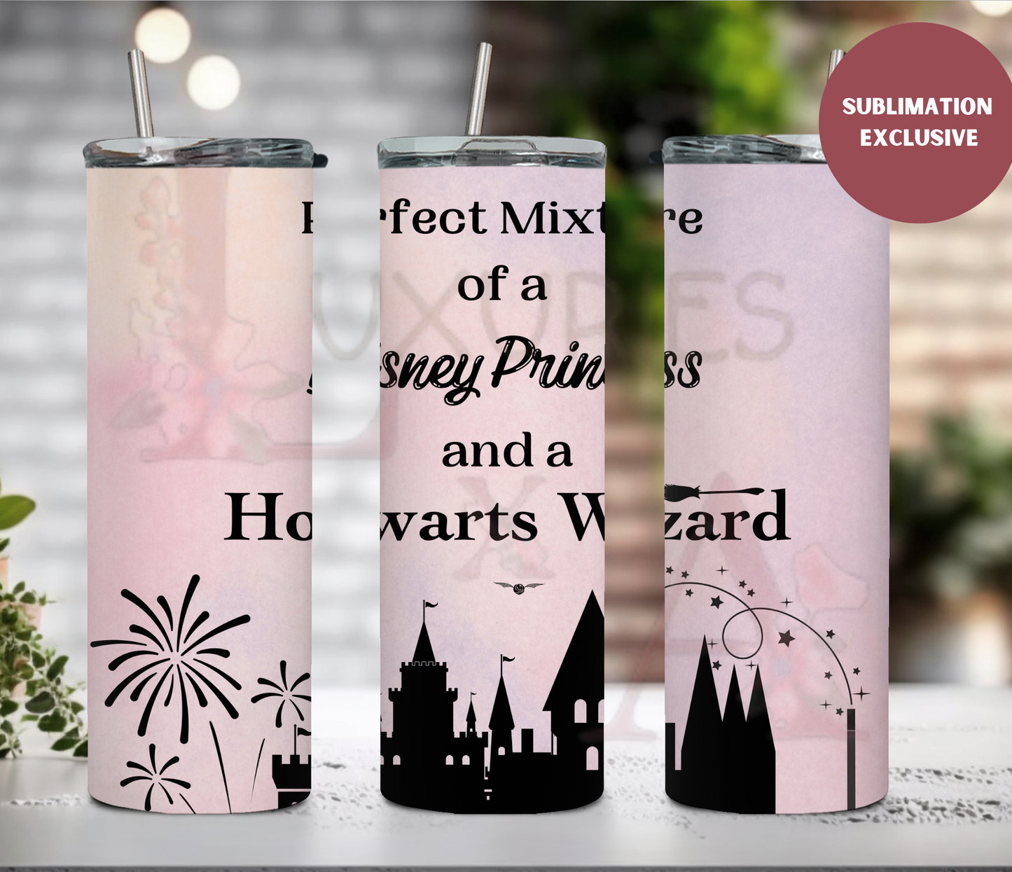 Princess and wizard Exclusive (SUBLIMATION) 20 oz print