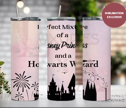 Princess and wizard Exclusive (SUBLIMATION) 20 oz print