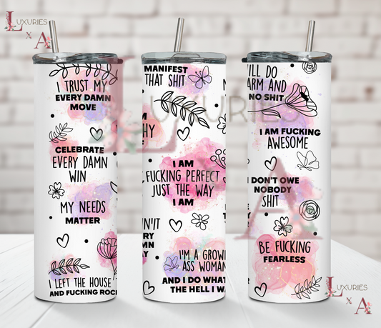 Explicit affirmations 20 oz SUBLIMATION