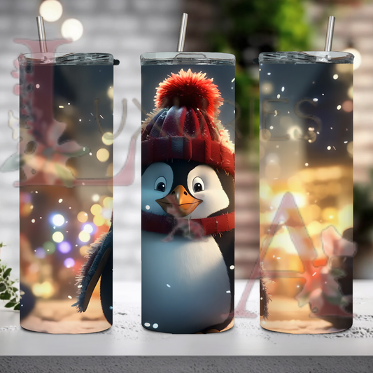 Freezin Penguin 20 oz tumbler
