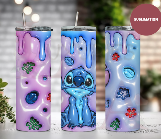 Alien 3D bubble ( SUBLIMATION) 20oz Print