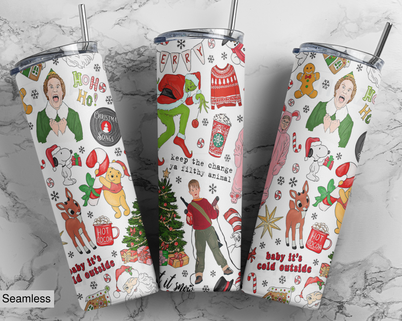 Christmas movies 20 oz Tumbler