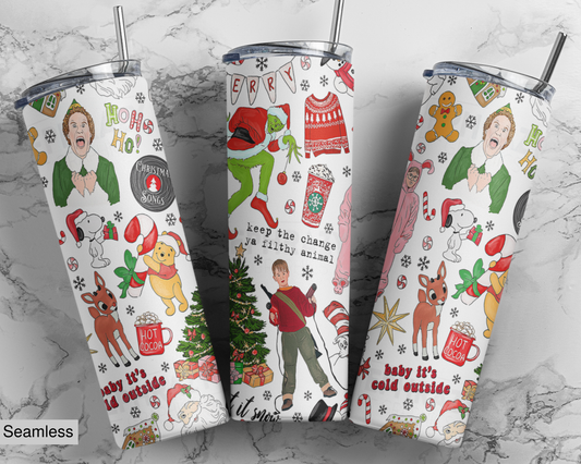 Christmas movies 20 oz Tumbler