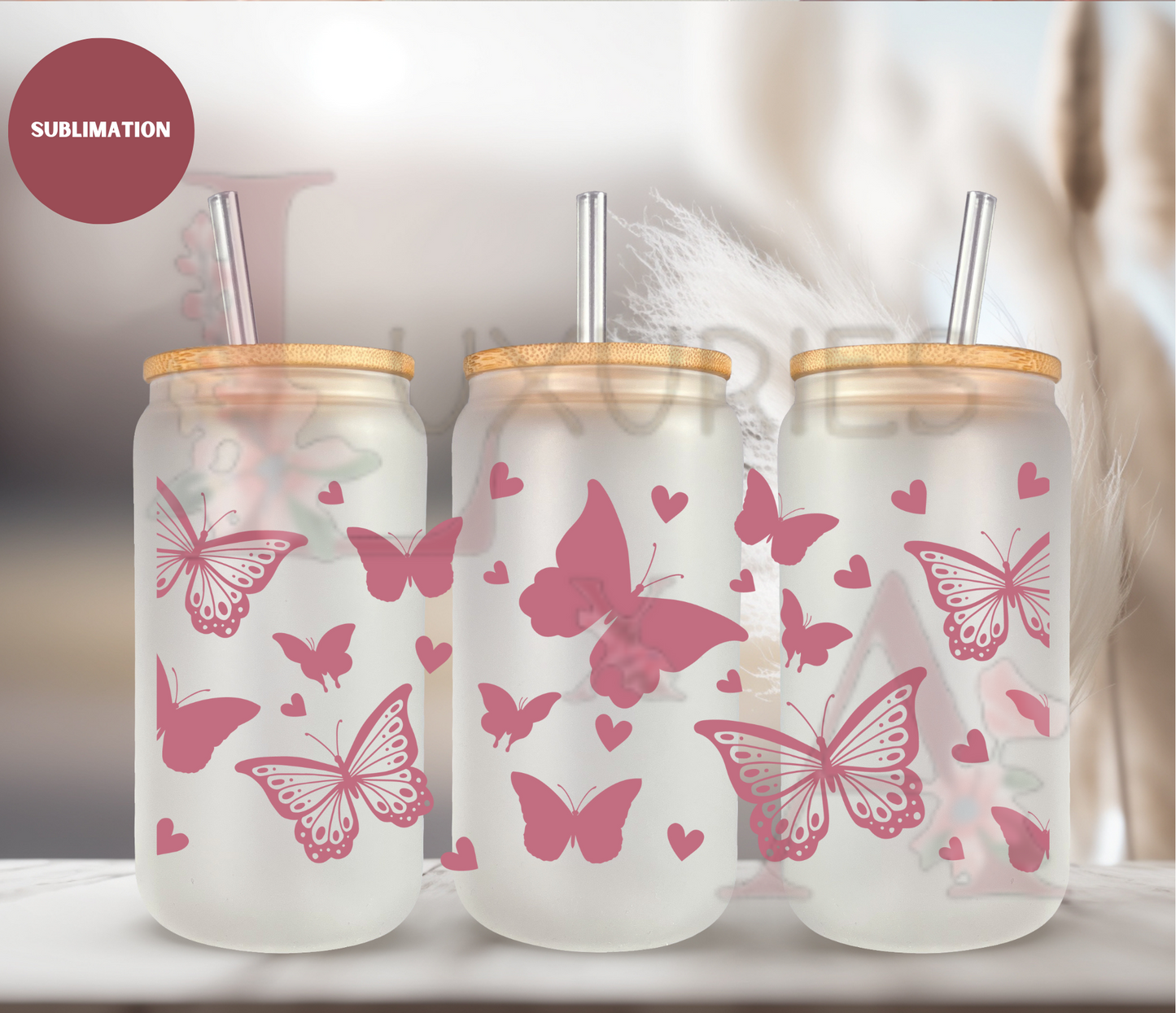 Butterfly ( SUBLIMATION) 16OZ