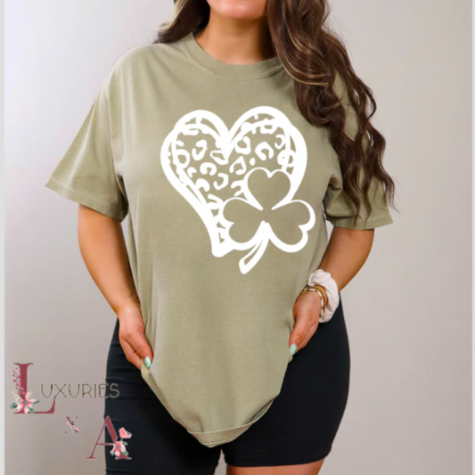 Lucky Cheetah heart ( SCREEN PRINT )