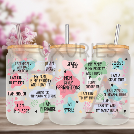Mom affirmations 16 oz Sublimation